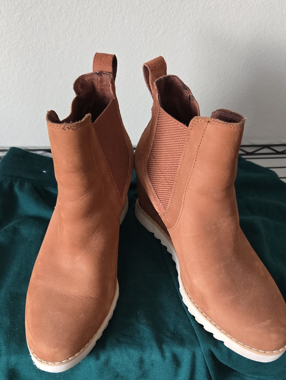 Toms Brown Slip-On Chelsea Booties